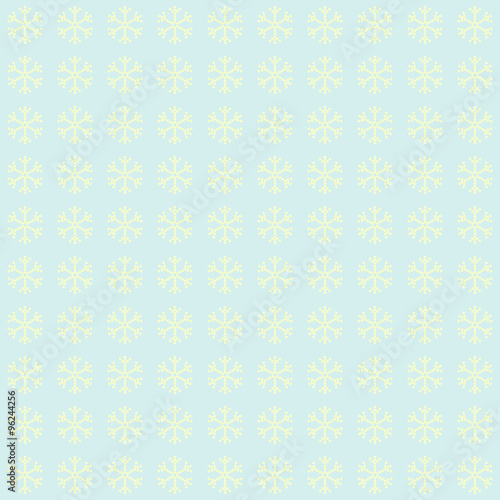 Blue snowflakes background  pattern. winter theme.