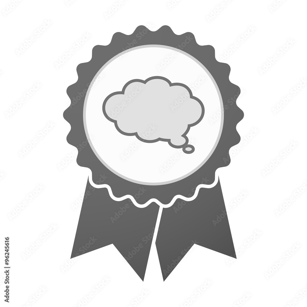 Vector badge icon with a comic cloud balloon Vector badge icon with a comic cloud balloon