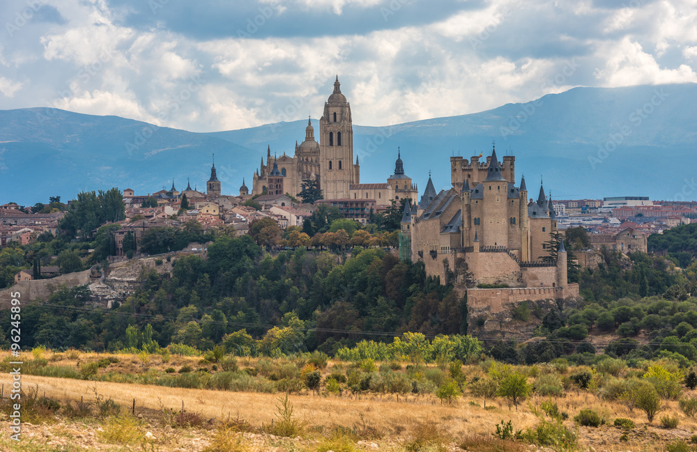 View of Segovia, Castilla y Leon, Spain