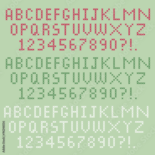 cross stitch alphabet