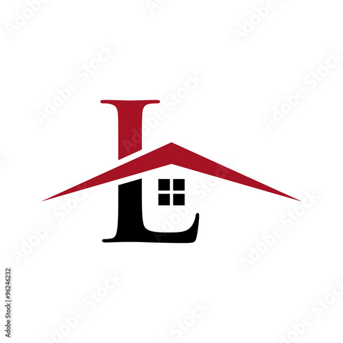 letter house real estate logo