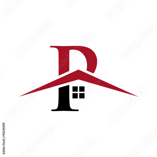 letter house real estate logo