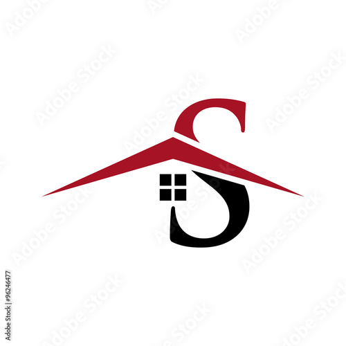 letter house real estate logo