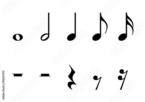 音符 休符 イラスト Stock Vector Adobe Stock 音符 休符 イラスト Stock Vector Adobe Stock