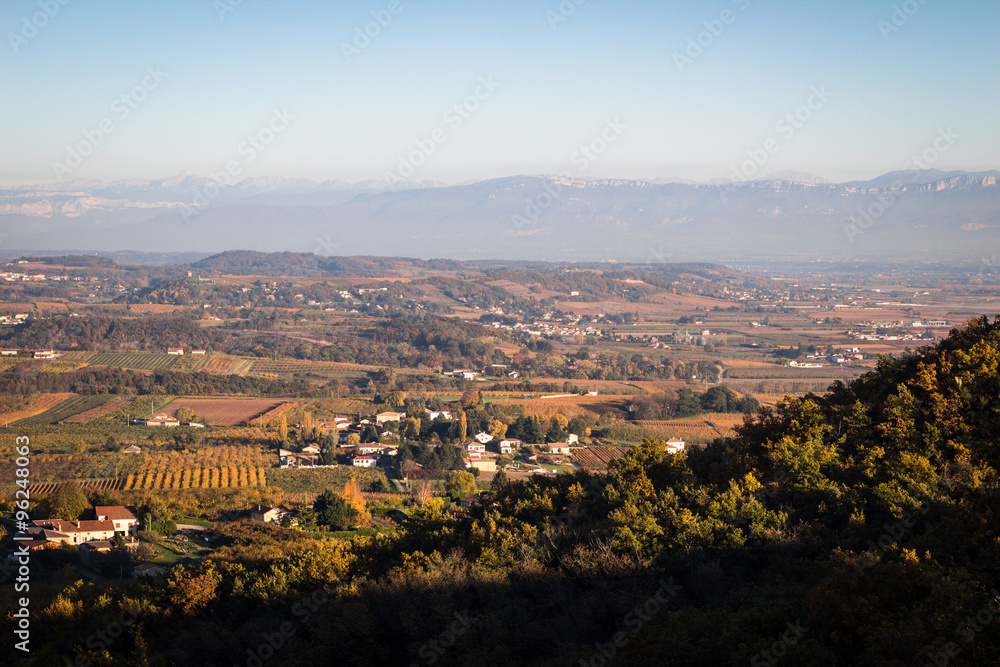 Rural landscape in South of France