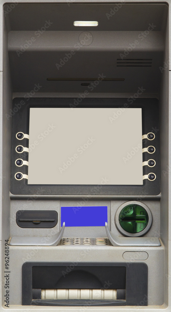 ATM Bank Cash Machine closeup ATM Bank Cash Machine closeup