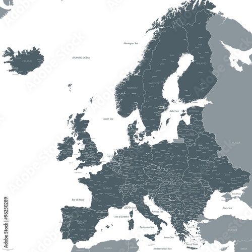 Europe map vector