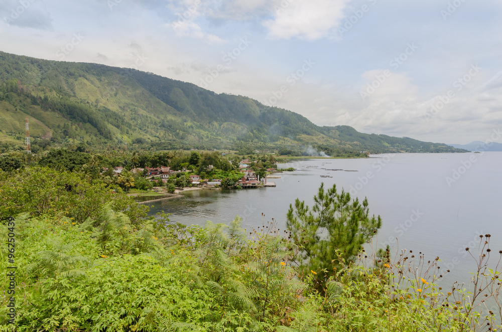 Lake Toba in Sumatra, Indonesia