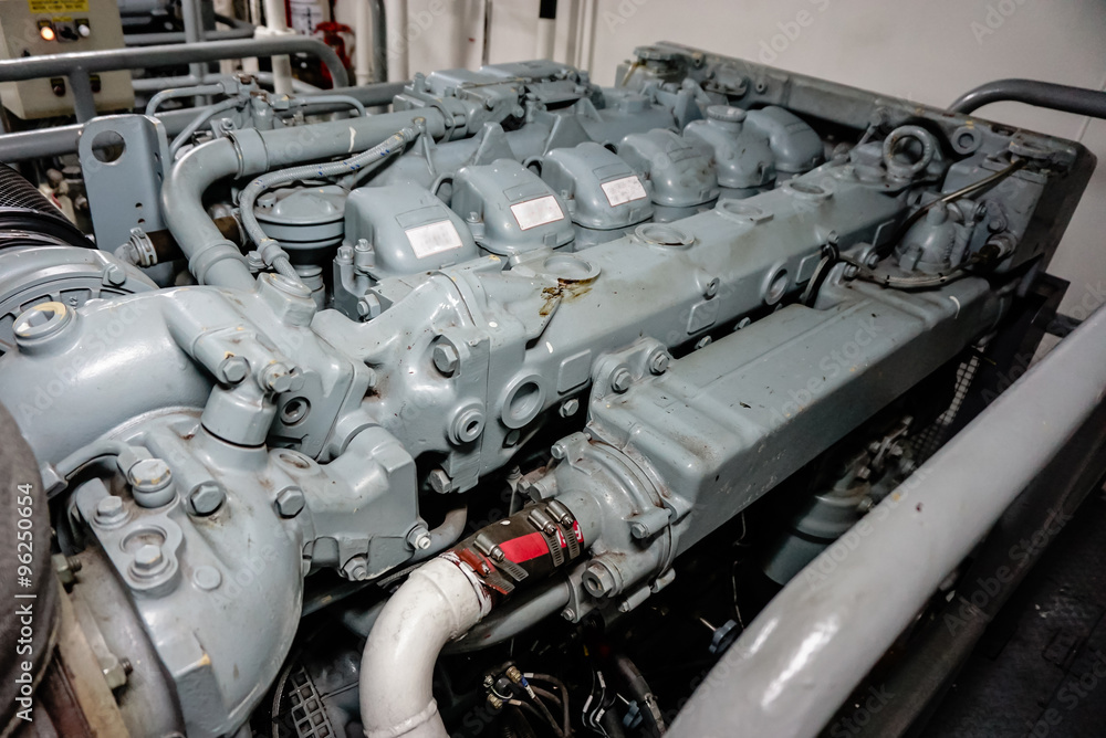 Fototapeta premium main engine of the ship