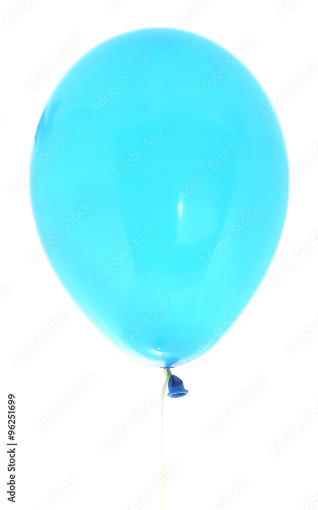 Blue inflatable ball.