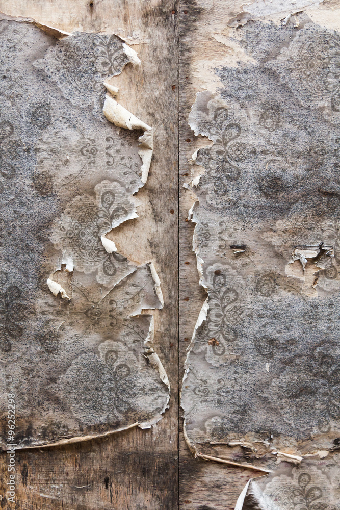 Antique Torn Wallpaper Stock Photo - Download Image Now