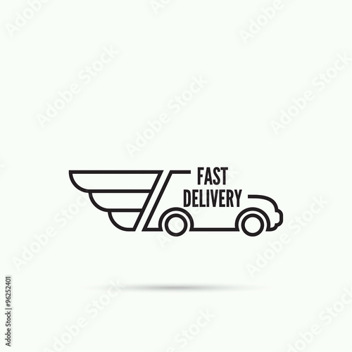 Logo car with wings.