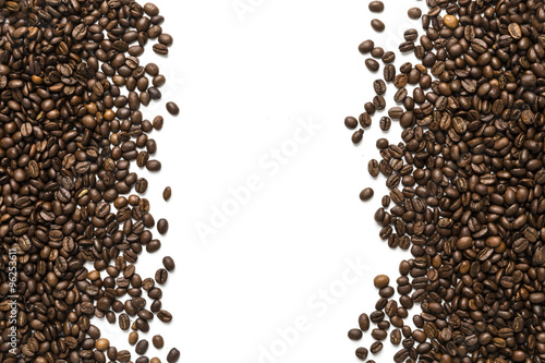 coffee beans on a white background