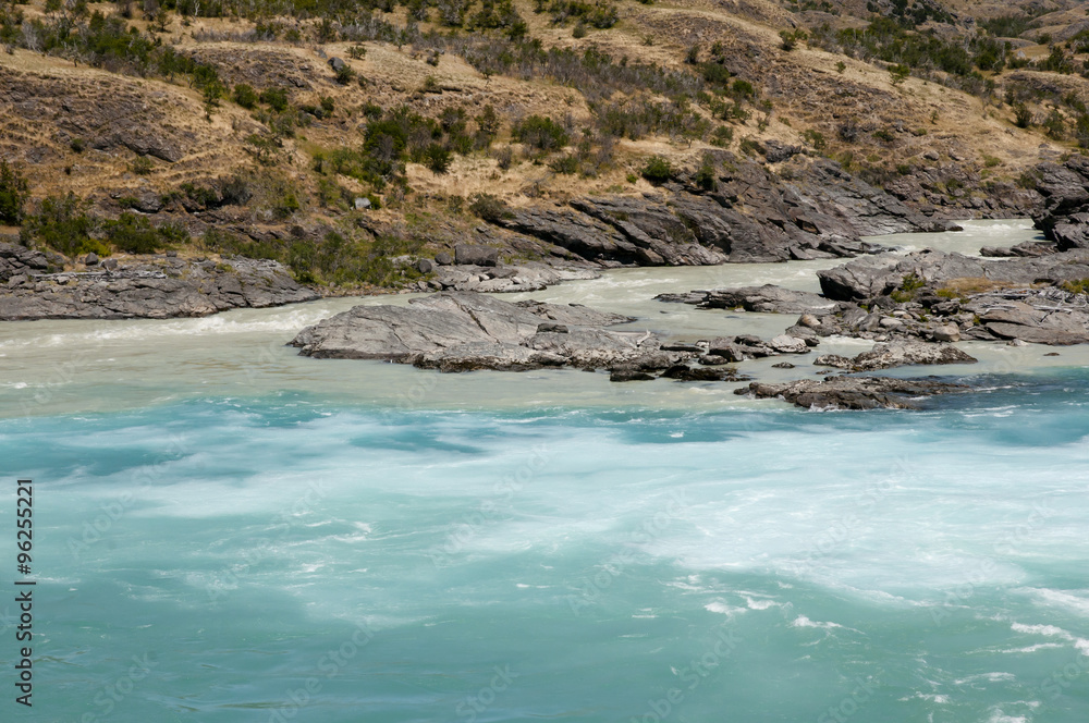 Obraz premium Confluence of River Baker and River Neff - Chile