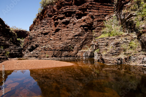 Sedimentary Sandstone Layers at Dales Gorge - Karijini National Park - Australia photo