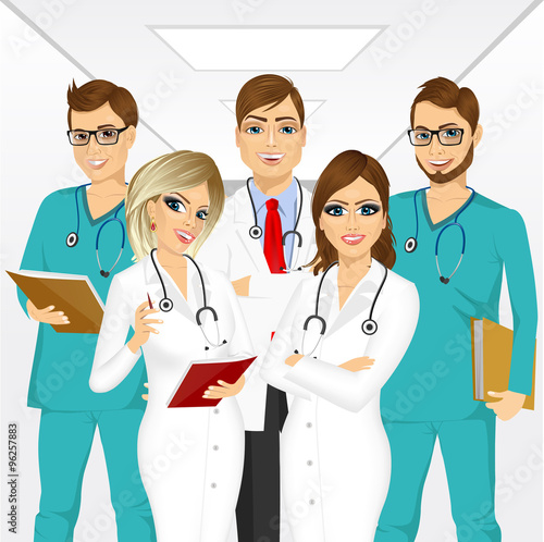 group of medical team professionals