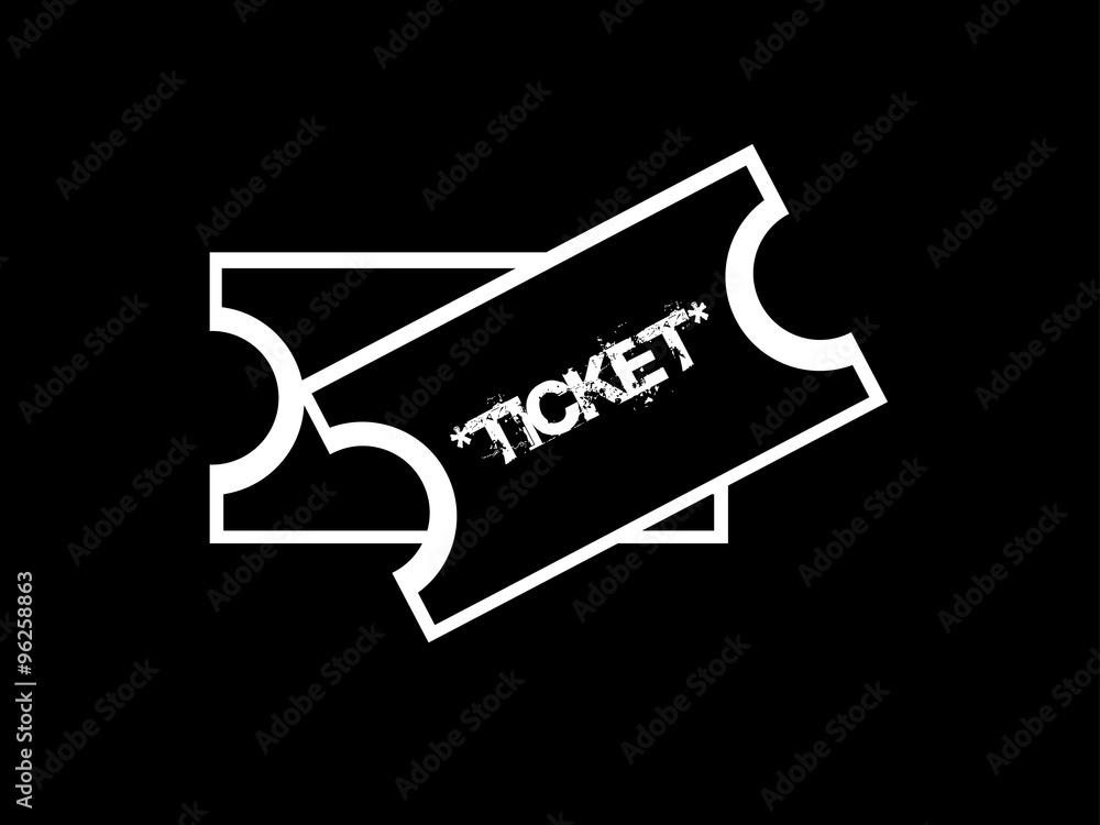 Fototapeta premium tickets icon