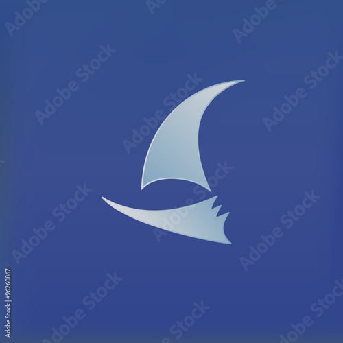 Vector yacht club logo