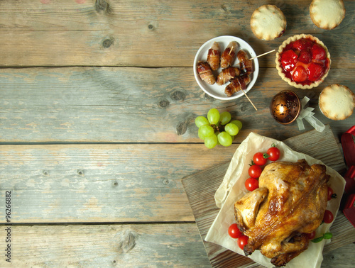 Thanksgiving meal backgroun...