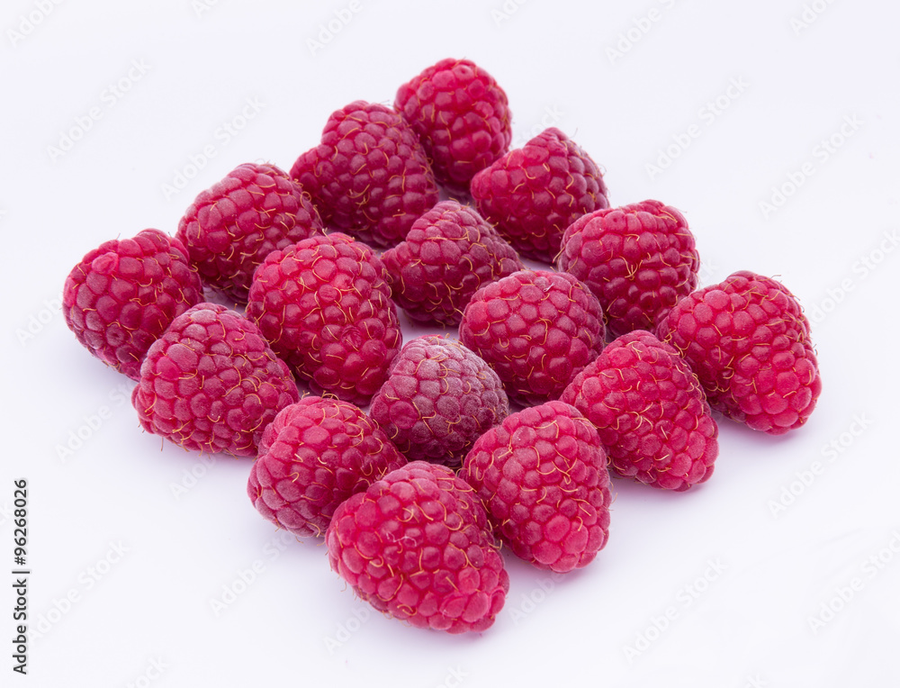 Raspberries isolated on white background Raspberries isolated on white background