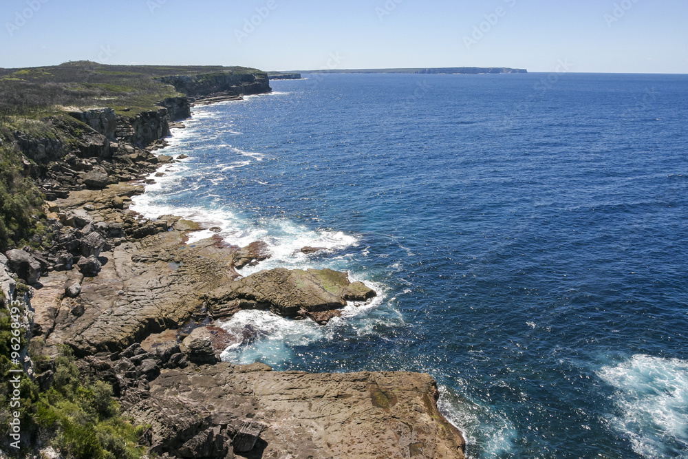 Fototapeta premium Rocky coast of Booderee National Park. NSW. Australia.