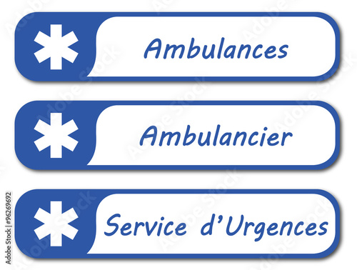 Panneau ambulances.