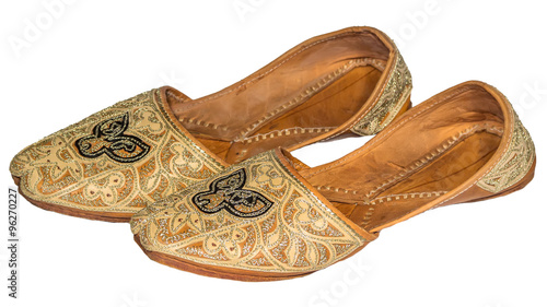 Arab National Shoes  female slippers decorated with ornaments ha