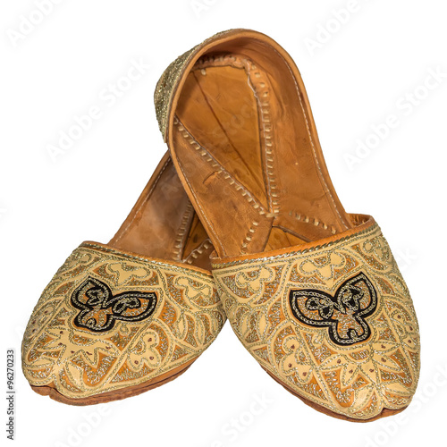Arab National Shoes  female slippers decorated with ornaments ha