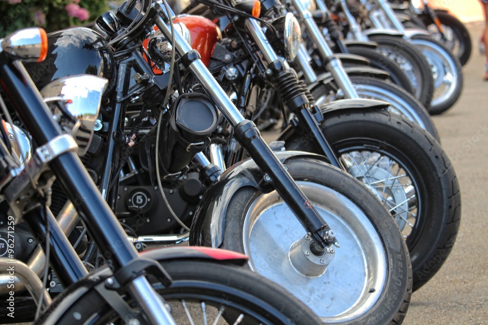 Obraz premium American Cars and Bikes