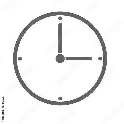 Gray clock icon