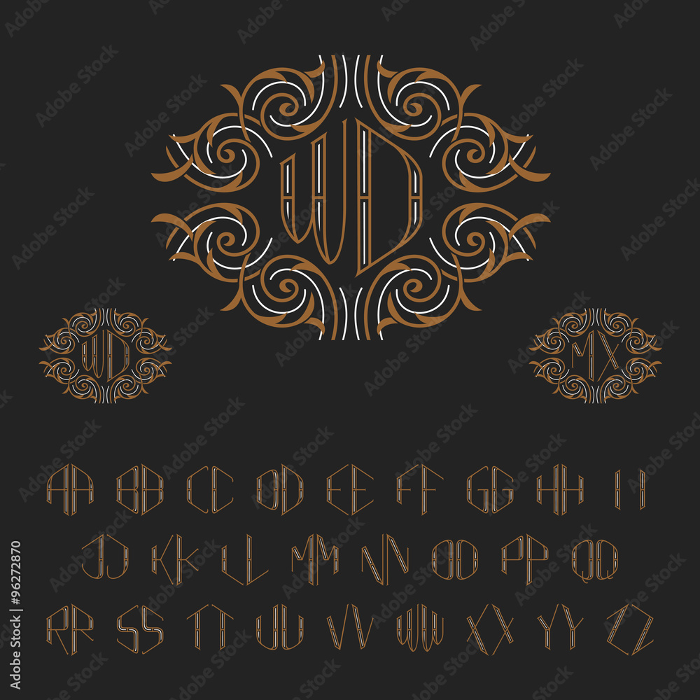 Two set cover design template with luxury Vector Image