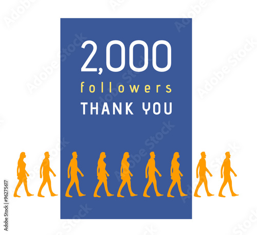 2000 followers poster