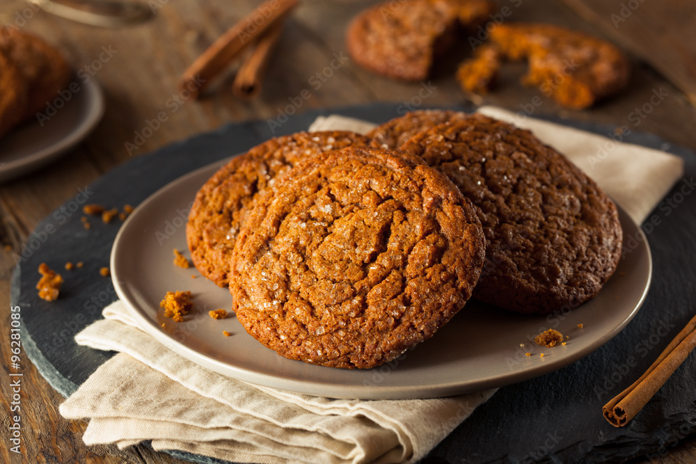 Fototapeta premium Warm Homemade Gingersnap Cookies