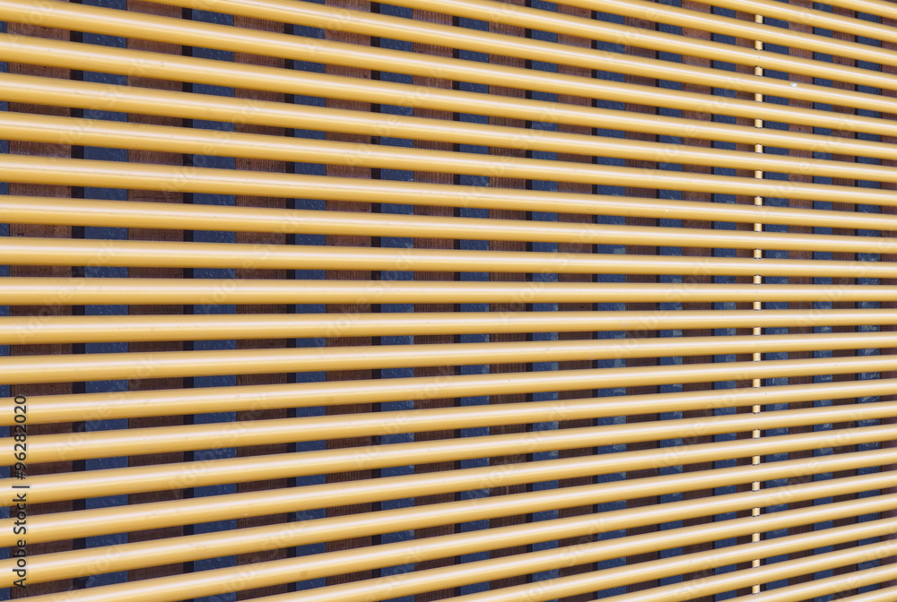 Perspective of Window wooden blind clos - up Perspective of Window wooden blind clos - up