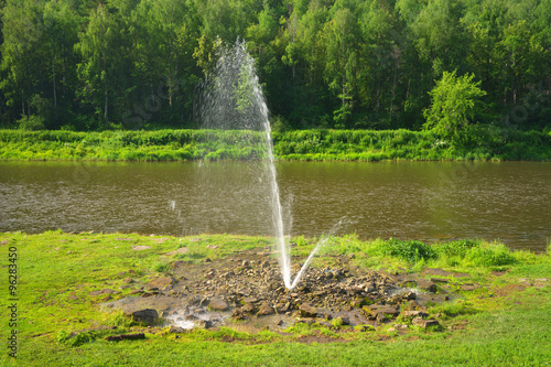 Fountain on the river Ai.