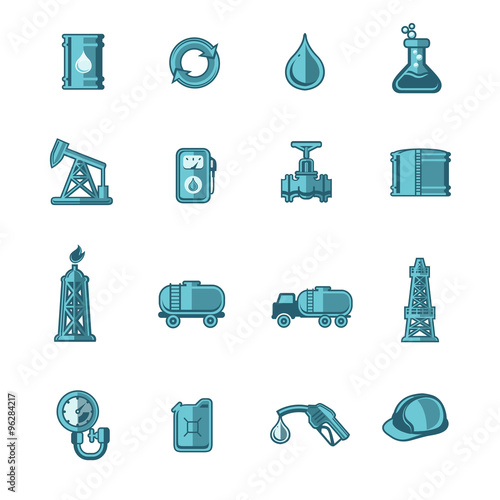 Oil Industry Icons Set