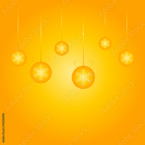 Christmas decoration in blue - Vector illustration