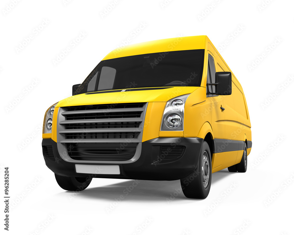 Yellow Delivery Van