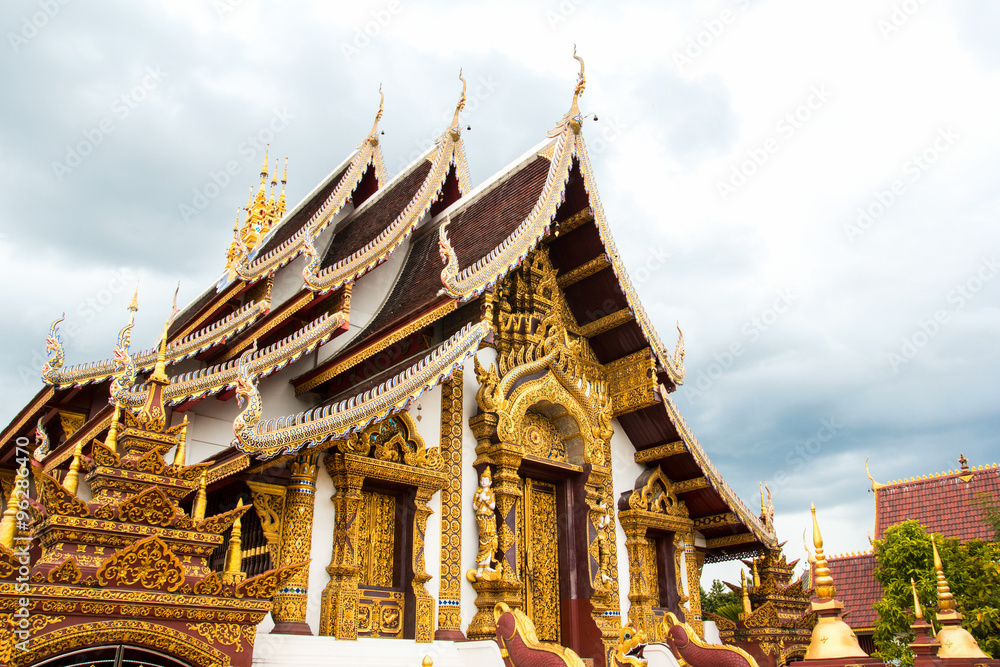 Temple Monthian at Chiangmai Thailand for buddhism culture Temple Monthian at Chiangmai Thailand for buddhism culture