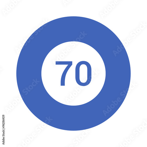 Smart thermostat temperature control flat icon