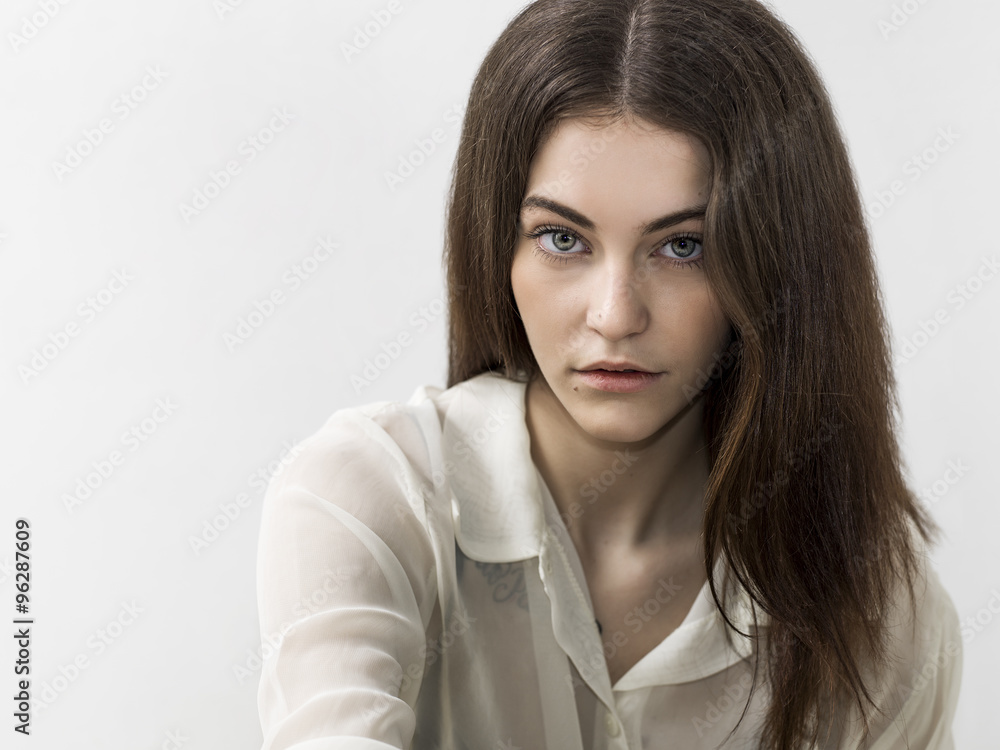 Beautiful girl with gorgeous eyes portrait Beautiful girl with gorgeous eyes portrait
