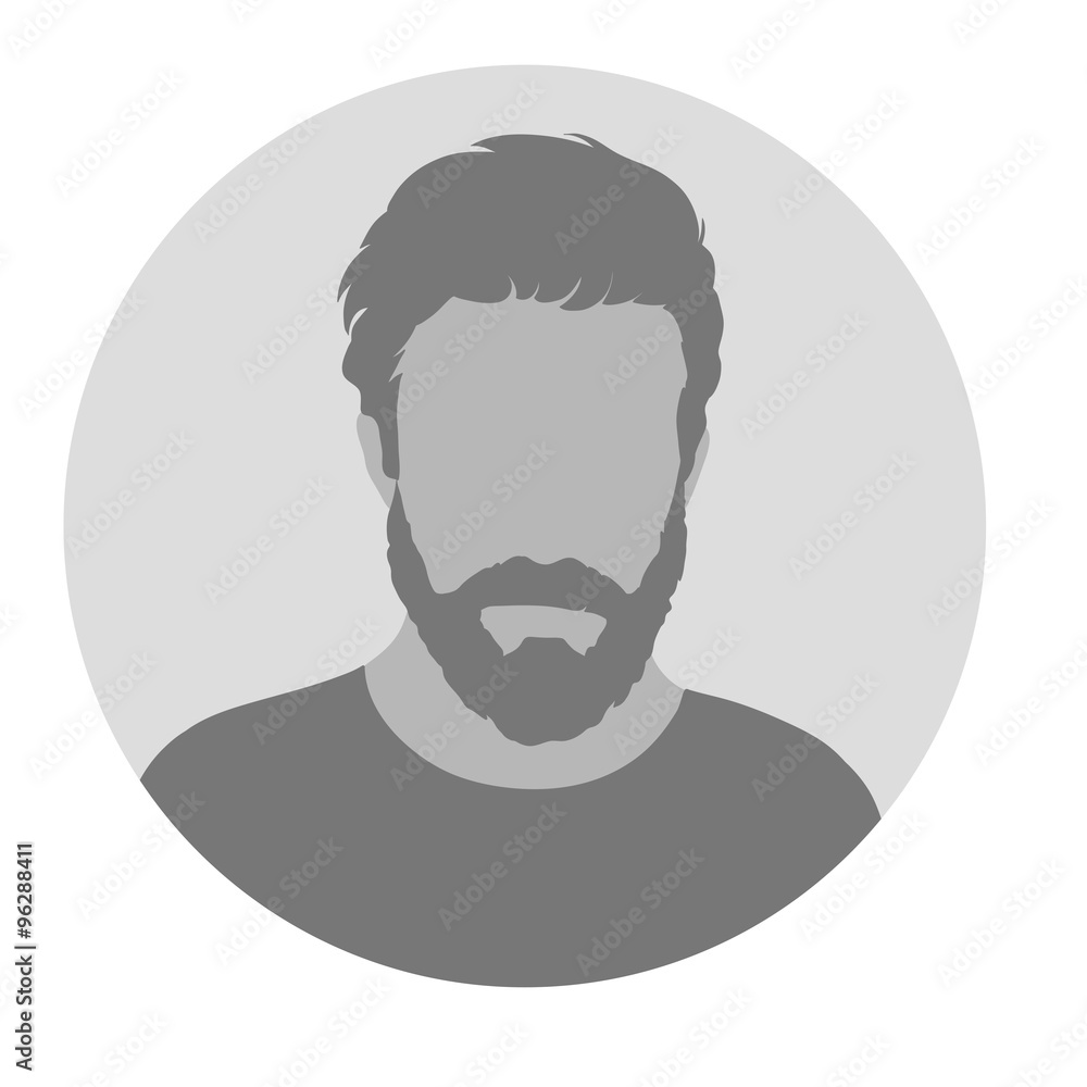 Male Profile Picture Placeholder. Vector illustration. Design so Male Profile Picture Placeholder. Vector illustration. Design so
