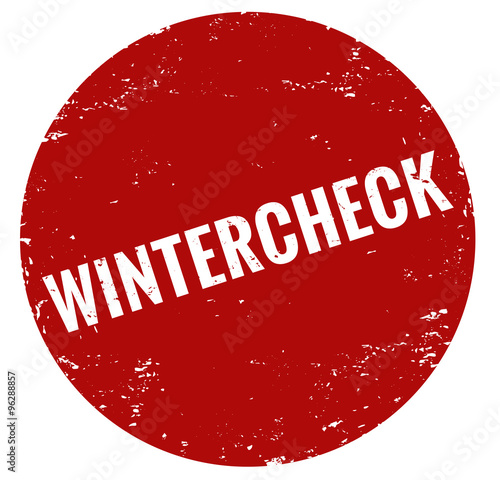 Wintercheck stempel rot