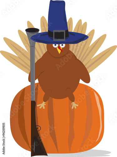 Turkey with a gun.