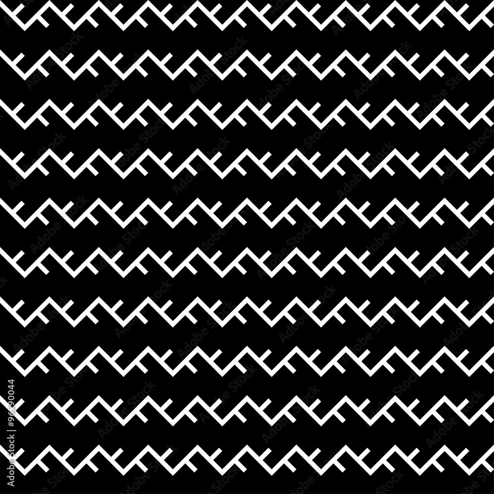Seamless black and white decorative vector background with abstract figures Seamless black and white decorative vector background with abstract figures