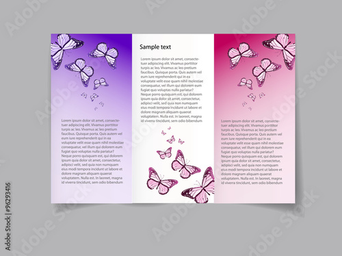 Vector art graphic illustration of brochure design