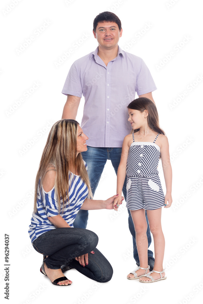 Fototapeta premium Parents with young daughter
