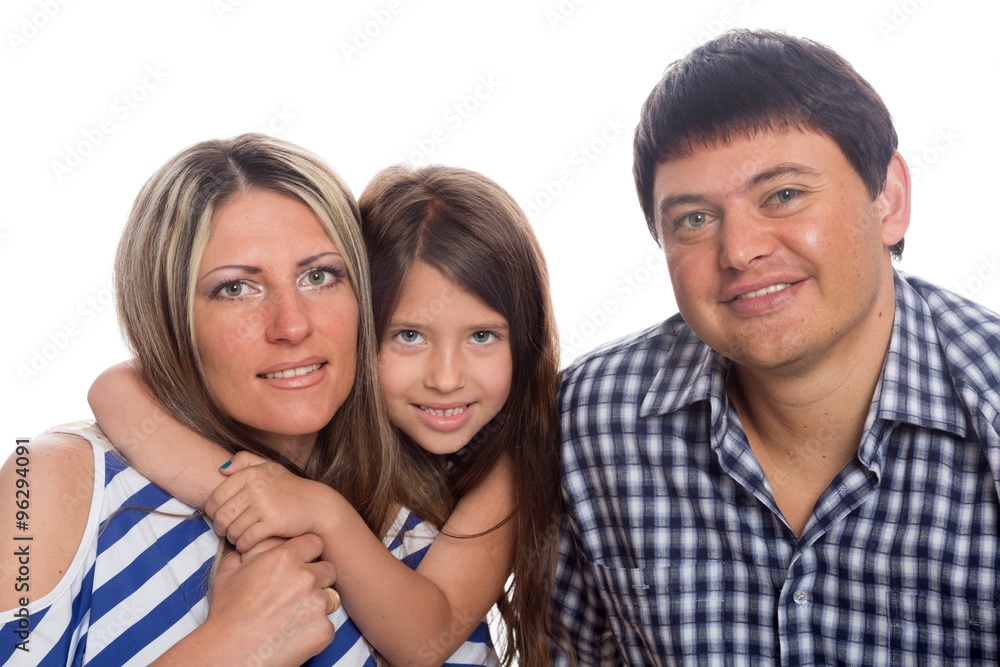 Parents with little daughter Parents with little daughter