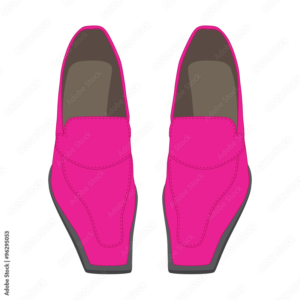 Female shoes on a white background 