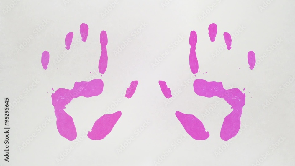 Painted hands pressing shooting with high speed camera, phantom flex. Painted hands pressing shooting with high speed camera, phantom flex.